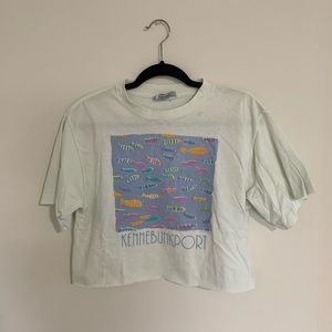 Vintage cropped graphic tee